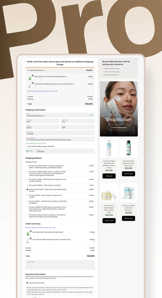 Pro Checkout Preview - Product by Cater Studios